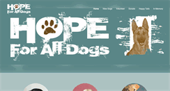 Desktop Screenshot of hopeforalldogs.org